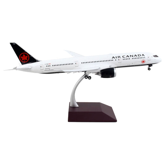 Boeing 787-9 Commercial Aircraft with Flaps Down "Air Canada" White with Black Tail "Gemini 200" Series 1/200 Diecast Model Airplane by GeminiJets