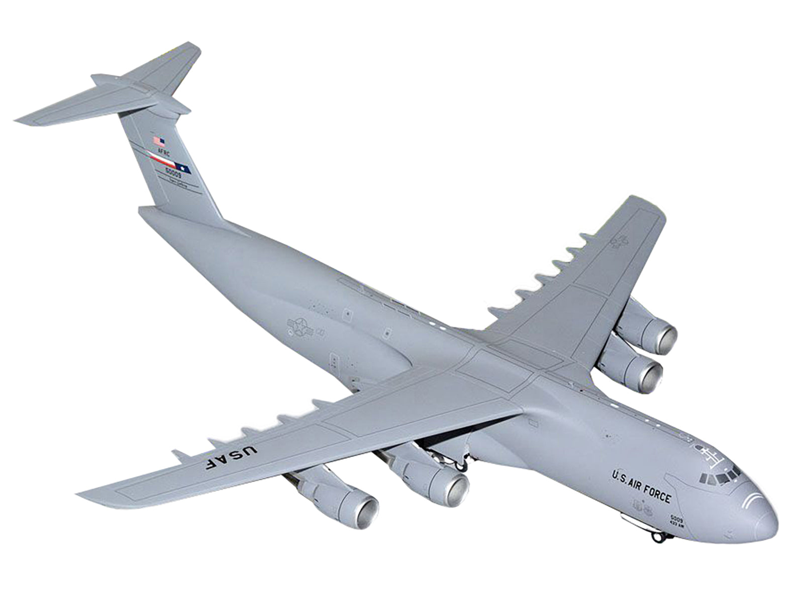 Lockheed C-5M Super Galaxy Aircraft "Lackland Air Force Base Texas" United States Air Force "Gemini 200" Series 1/200 Diecast Model Airplane by GeminiJets