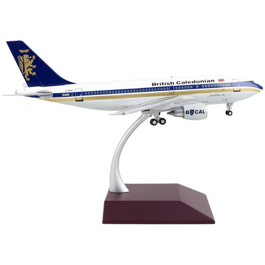 Airbus A310-200 Commercial Aircraft "British Caledonian" White with Blue Stripes and Tail "Gemini 200" Series 1/200 Diecast Model Airplane by GeminiJets