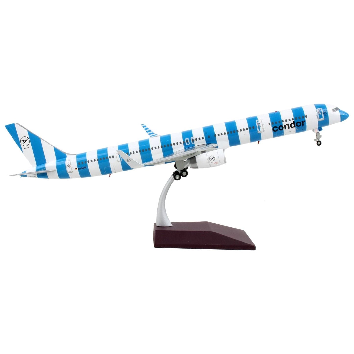 Boeing 757-300 Commercial Aircraft "Condor Airlines" Blue and White Stripes "Gemini 200" Series 1/200 Diecast Model Airplane by GeminiJets