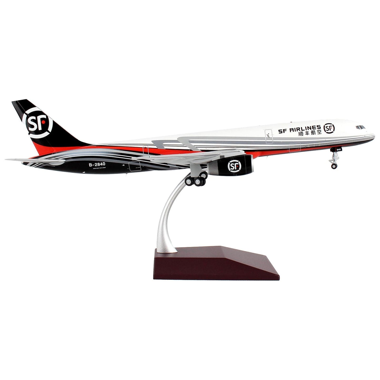 Boeing 757-200F Commercial Aircraft "SF Airlines" White and Black with Red Stripes "Gemini 200" Series 1/200 Diecast Model Airplane by GeminiJets