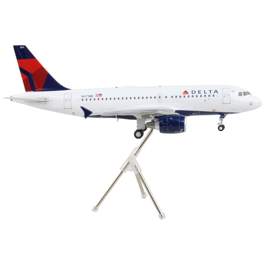 Airbus A319 Commercial Aircraft "Delta Air Lines" White with Red and Blue Tail "Gemini 200" Series 1/200 Diecast Model Airplane by GeminiJets