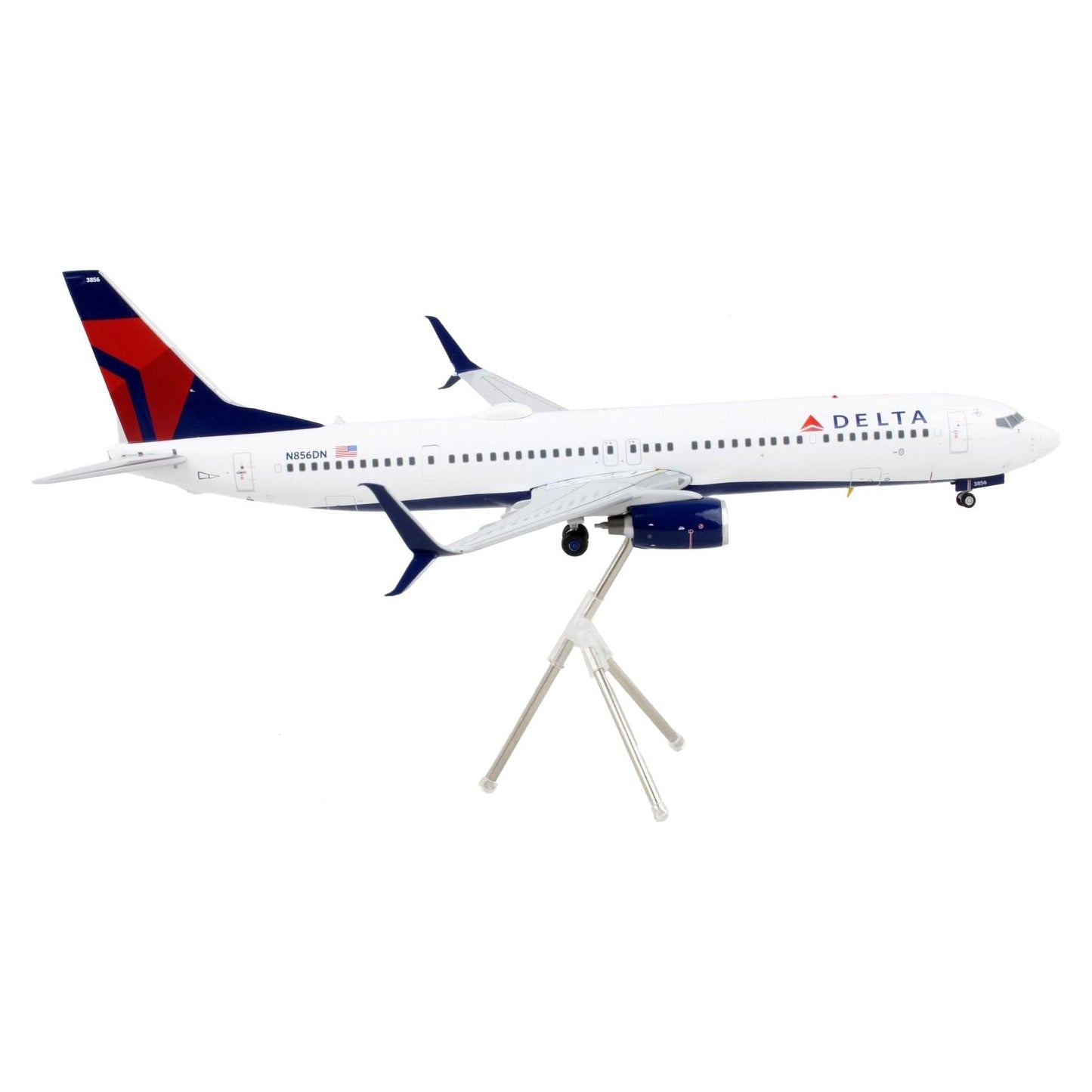 Boeing 737-900ER Commercial Aircraft "Delta Air Lines" White with Blue and Red Tail "Gemini 200" Series 1/200 Diecast Model Airplane by GeminiJets