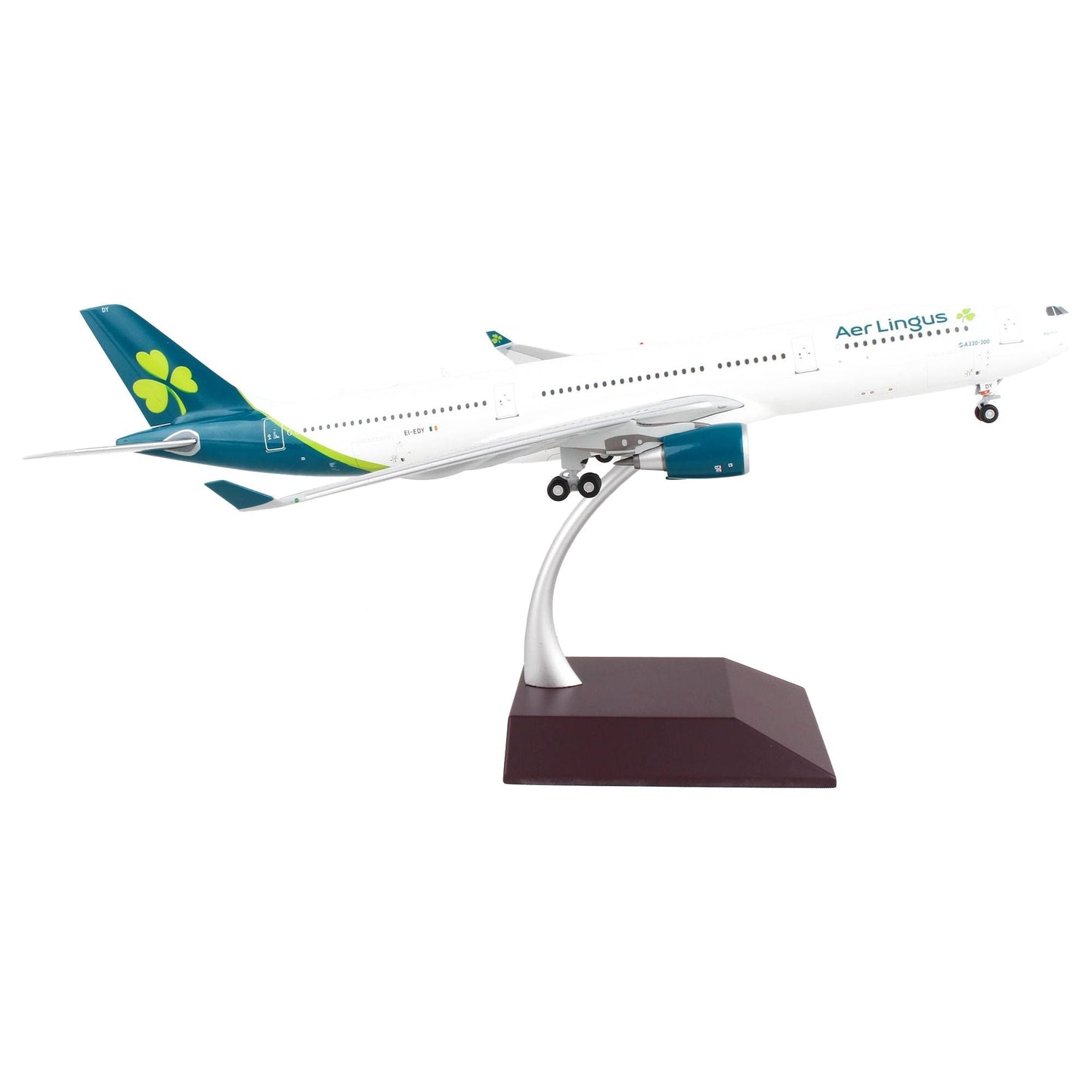 Airbus A330-300 Commercial Aircraft "Aer Lingus" White with Teal Tail "Gemini 200" Series 1/200 Diecast Model Airplane by GeminiJets