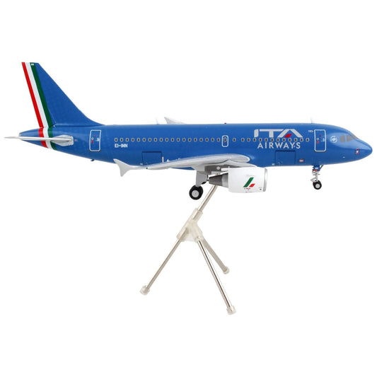 Airbus A319 Commercial Aircraft "ITA Airways" Blue with Tail Stripes "Gemini 200" Series 1/200 Diecast Model Airplane by GeminiJets