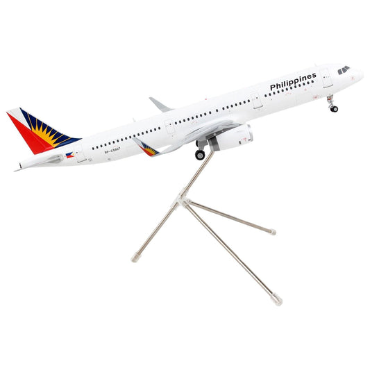 Airbus A321 Commercial Aircraft "Philippine Airlines" White with Tail Graphics "Gemini 200" Series 1/200 Diecast Model Airplane by GeminiJets