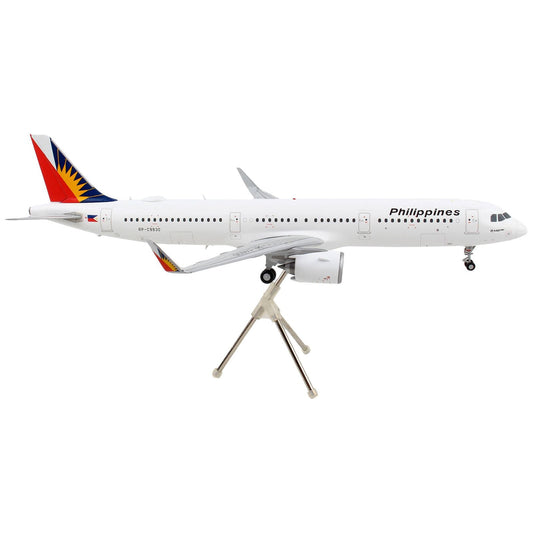 Airbus A321neo Commercial Aircraft "Philippine Airlines" White with Tail Graphics "Gemini 200" Series 1/200 Diecast Model Airplane by GeminiJets