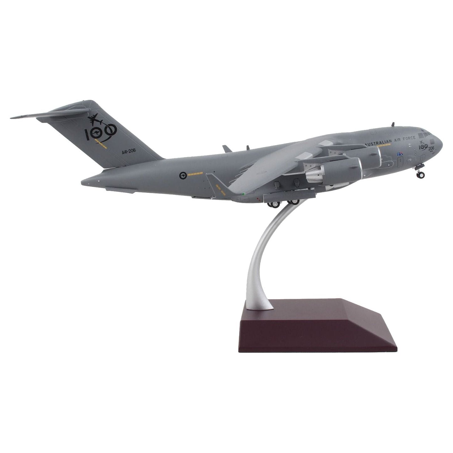 Boeing C-17 Globemaster III Transport Aircraft "Royal Australian Air Force - 100th Anniversary" Gray "Gemini 200" Series 1/200 Diecast Model Airplane by GeminiJets