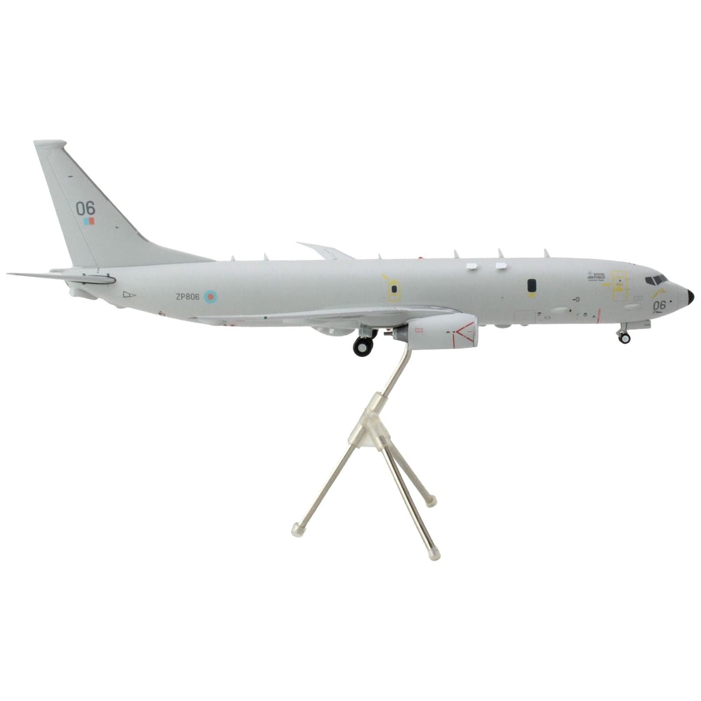 Boeing P-8 Poseidon Patrol Aircraft "UK Royal Air Force" Gray "Gemini 200" Series 1/200 Diecast Model Airplane by GeminiJets