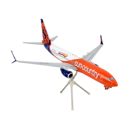 Boeing 737-800 Commercial Aircraft "Sun Country Airlines" Orange and White "Gemini 200" Series 1/200 Diecast Model Airplane by GeminiJets