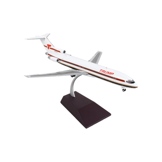 Boeing 727-200 Commercial Aircraft "Trump Shuttle" White with Red Stripes "Gemini 200" Series 1/200 Diecast Model Airplane by GeminiJets