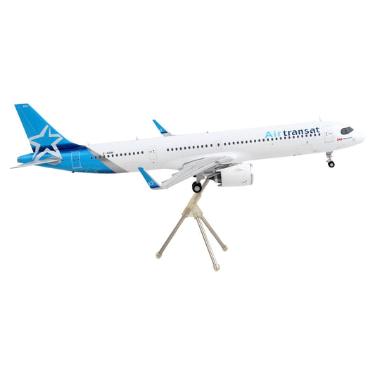 Airbus A321neo Commercial Aircraft "Air Transat" White with Blue Tail "Gemini 200" Series 1/200 Diecast Model Airplane by GeminiJets