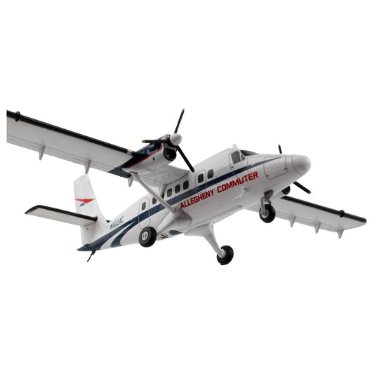 De Havilland DHC-6-300 Commercial Aircraft "Allegheny Airlines" White with Blue Stripes "Gemini 200" Series 1/200 Diecast Model Airplane by GeminiJets