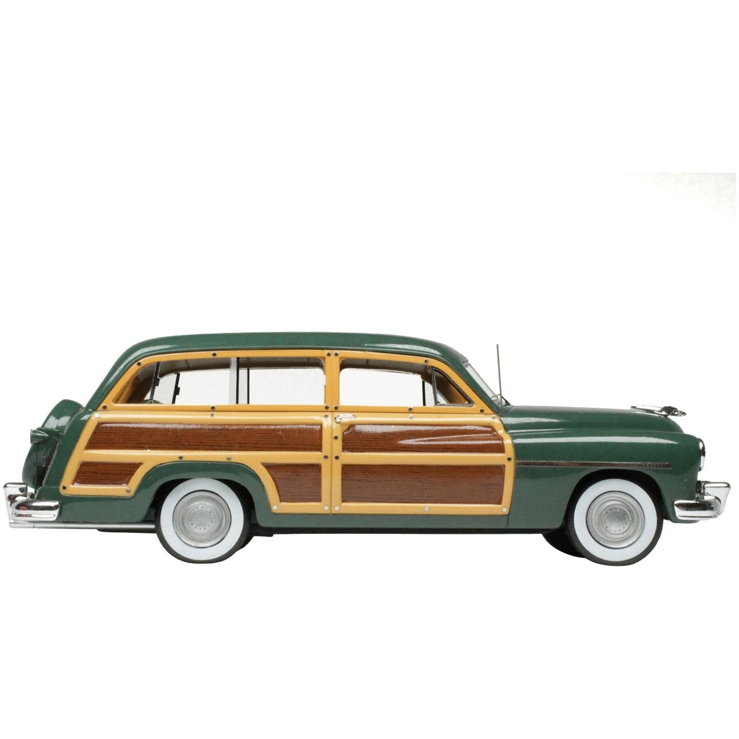 1949 Mercury Woodie Meadow Green with Yellow and Woodgrain Sides and Green Interior Limited Edition to 200 pieces Worldwide 1/43 Model Car by Goldvarg Collection