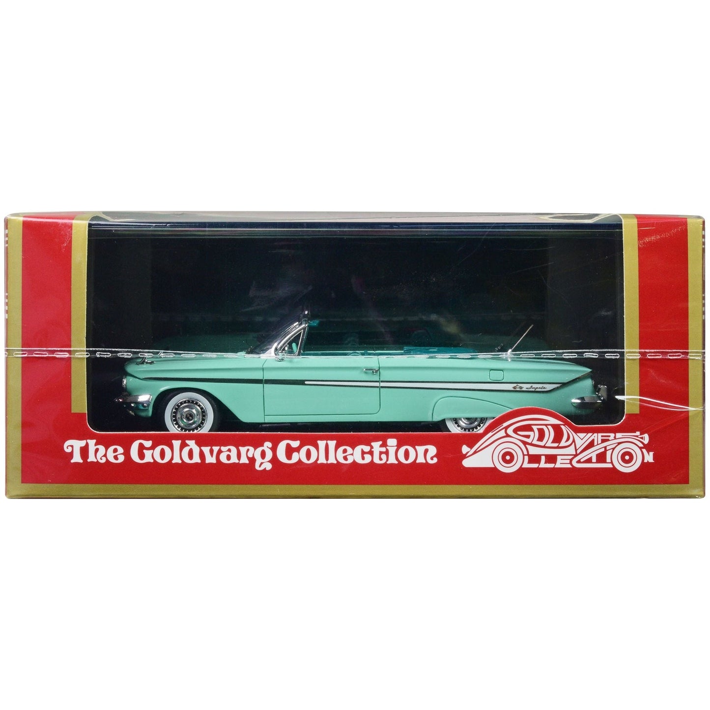 1961 Chevrolet Impala Convertible Light Green with Green Interior Limited Edition to 240 pieces Worldwide 1/43 Model Car by Goldvarg Collection