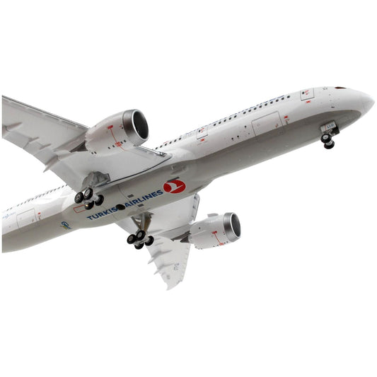 Boeing 787-9 Commercial Aircraft with Flaps Down "Turkish Airlines" White with Red Tail 1/400 Diecast Model Airplane by GeminiJets