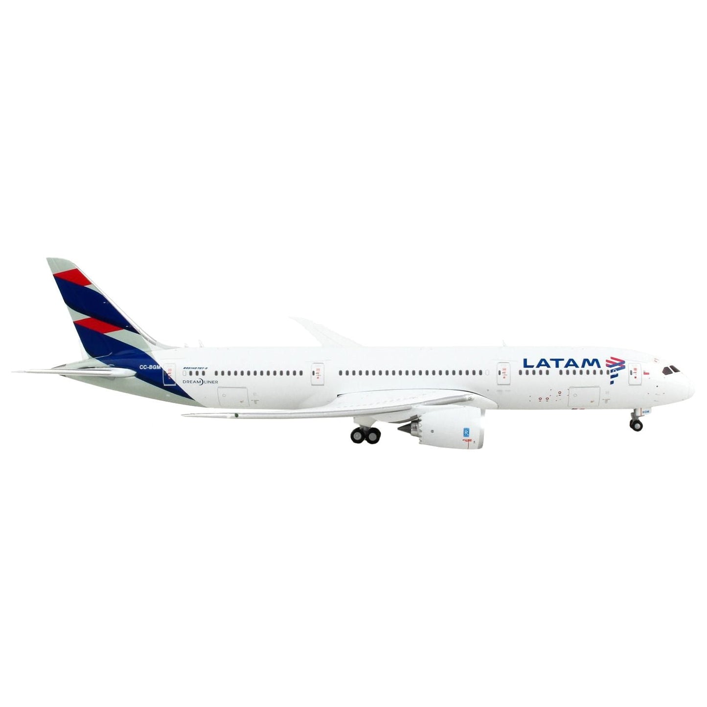 Boeing 787-9 Commercial Aircraft "LATAM Airlines" White with Blue Tail 1/400 Diecast Model Airplane by GeminiJets