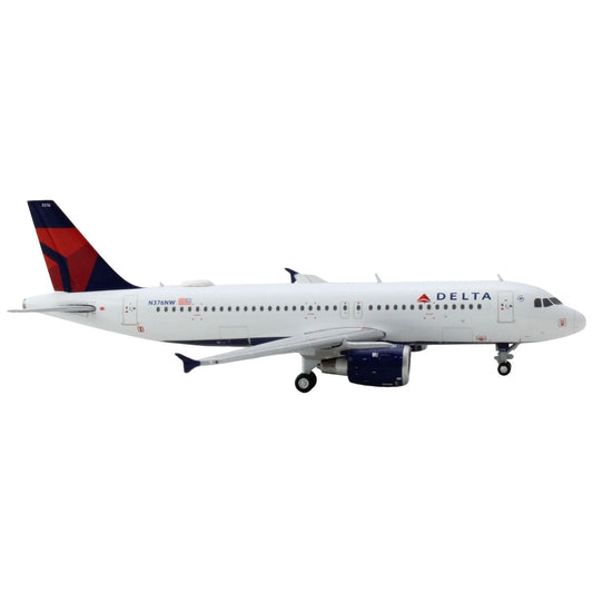 Airbus A320 Commercial Aircraft "Delta Air Lines" White with Red and Blue Tail 1/400 Diecast Model Airplane by GeminiJets