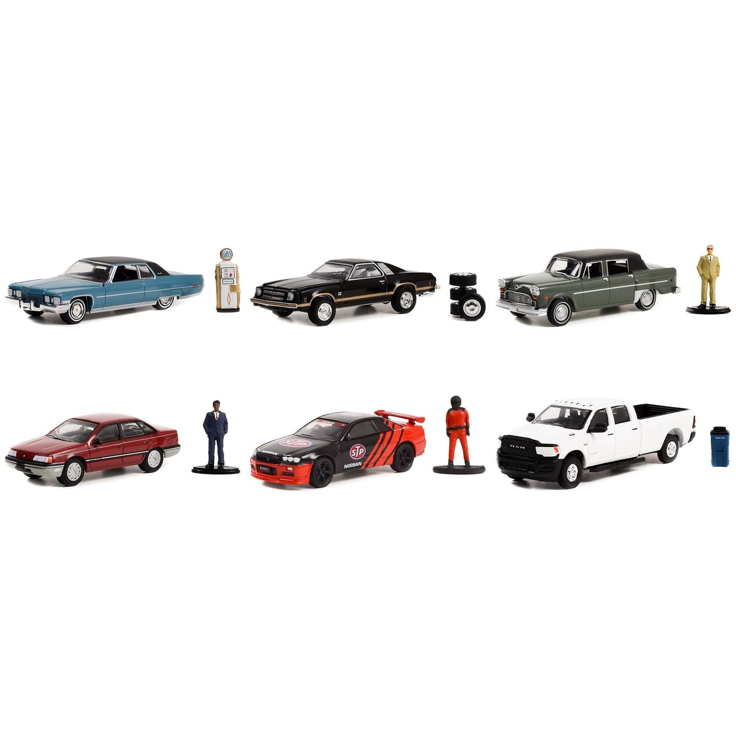 "The Hobby Shop" Set of 6 pieces Series 13 1/64 Diecast Model Cars by Greenlight