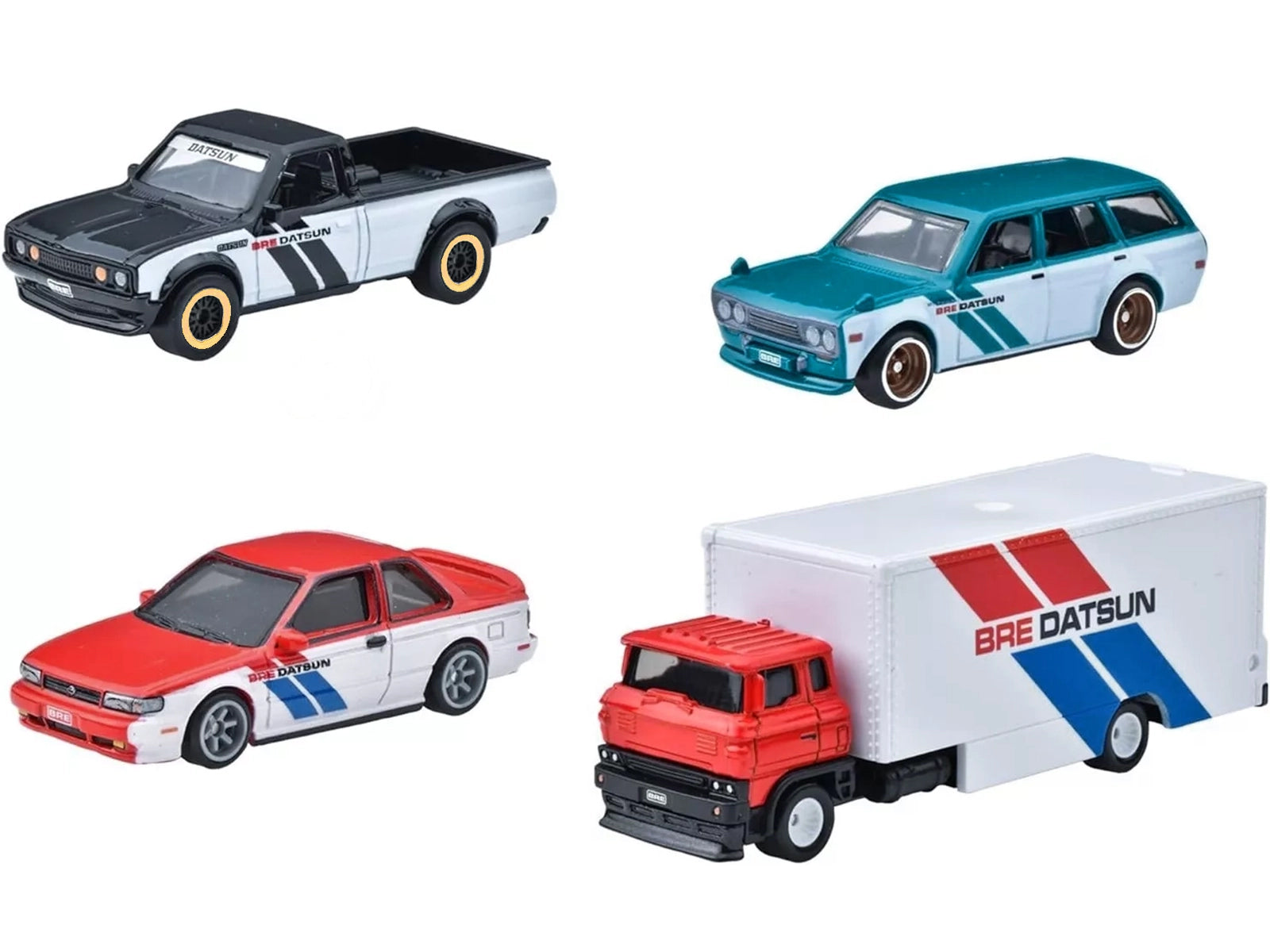 "BRE" Set of 4 pieces Series Hot Wheels "Premium" 2024 Series U Diecast Model Cars by Hot Wheels