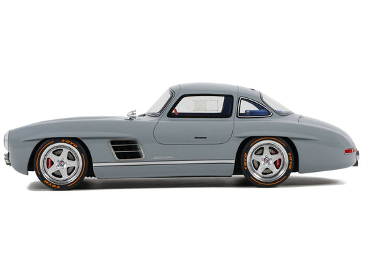 2019 Mercedes-Benz S-Klub Gullwing Nardo Gray 1/18 Model Car by GT Spirit