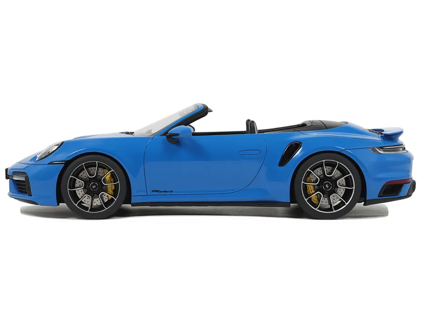 2020 Porsche 911 (992) Turbo S Cabriolet Blue 1/18 Model Car by GT Spirit