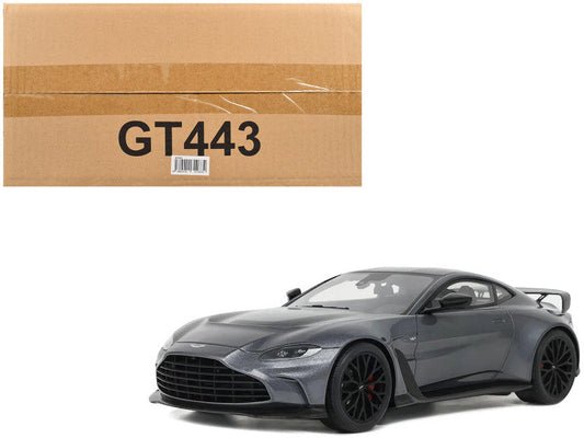 2023 Aston Martin V12 Vantage Gray Metallic 1/18 Model Car by GT Spirit