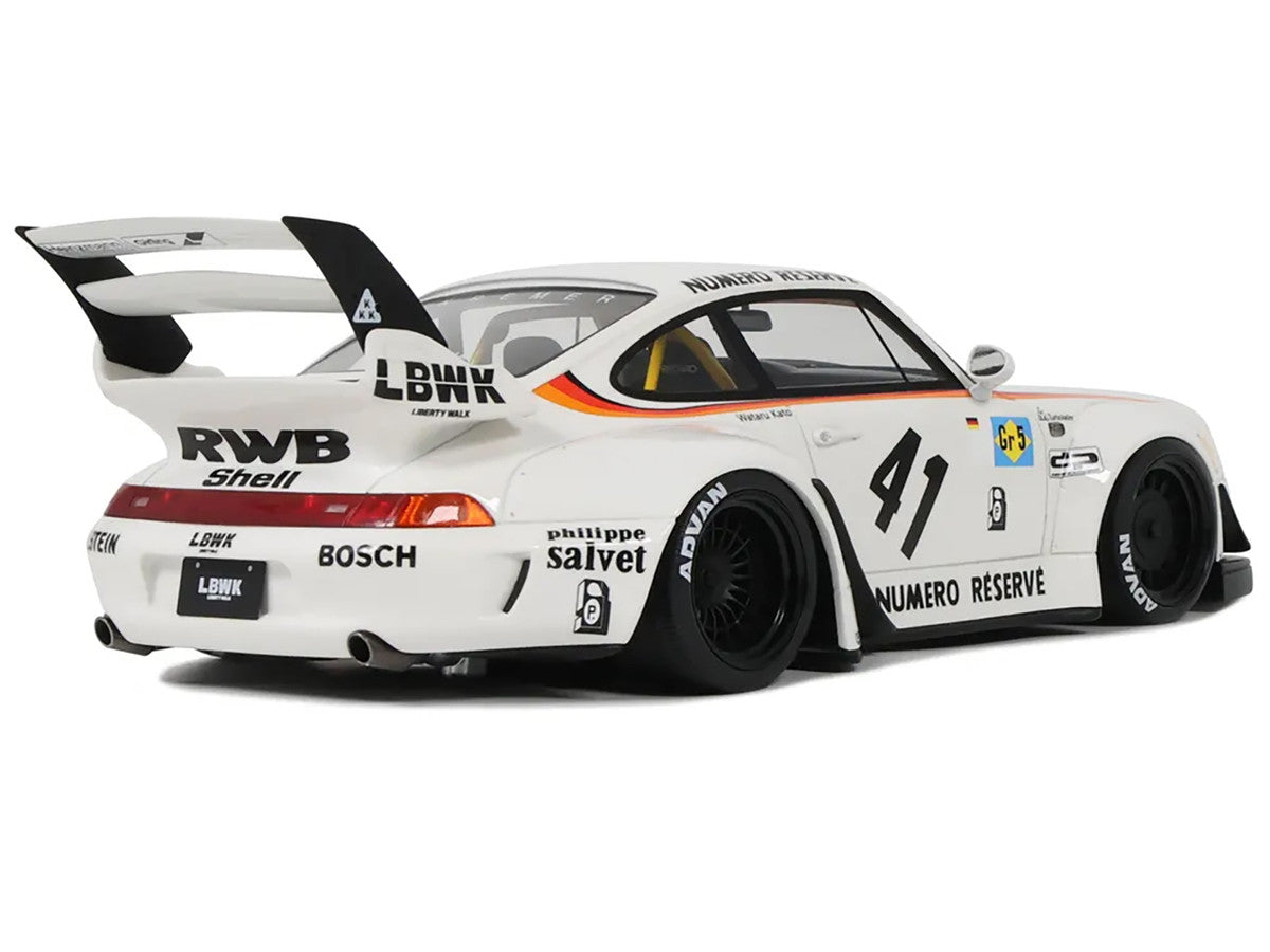 RWB Bodykit "Kato-San" #41 White 1/18 Model Car by GT Spirit