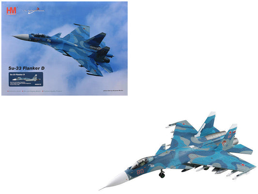 Sukhoi Su-33 Flanker D Fighter Aircraft "2nd Aviation Squadron 279th Shipborne Fighter Aviation Regiment" (2005) Russian Navy "Air Power Series" 1/72 Diecast Model by Hobby Master