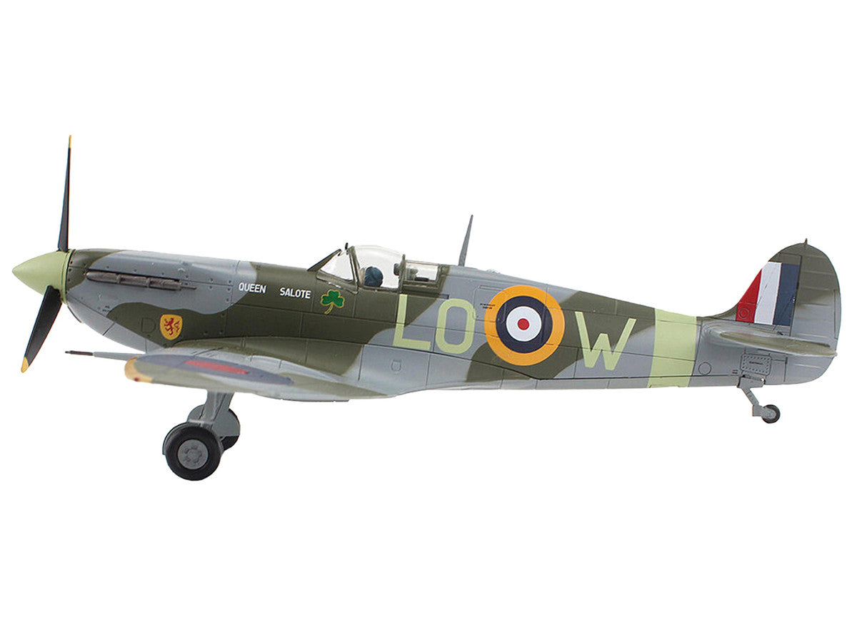 Supermarine Spitfire Mk Vb Fighter Aircraft "BM124 Squadron Leader Brendan 'Paddy' Finucane No. 602 Squadron" (1942) Royal Air Force "Air Power Series" 1/48 Diecast Model by Hobby Master