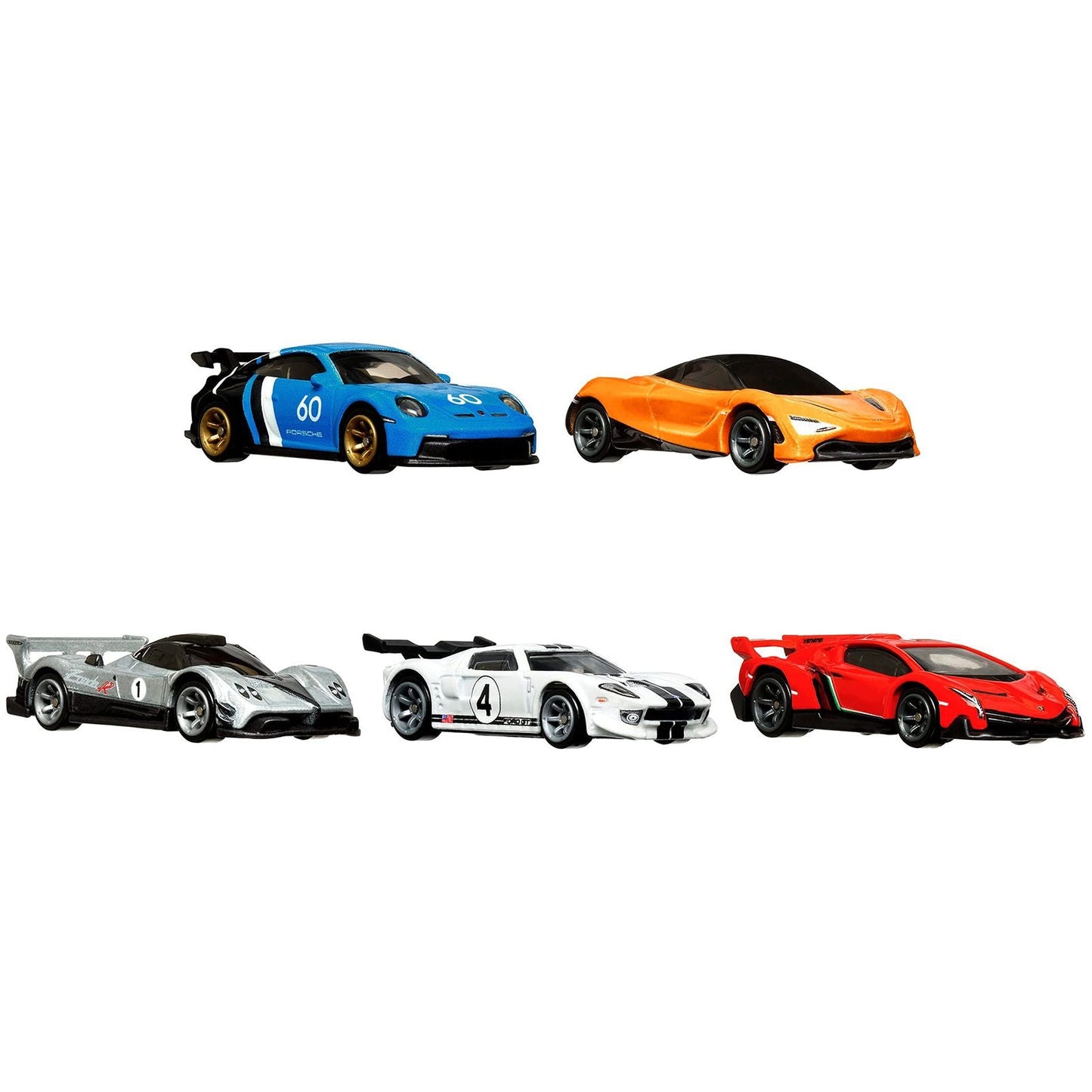 "Speed Machines" 5 piece Set "Car Culture" Series Diecast Model Cars by Hot Wheels