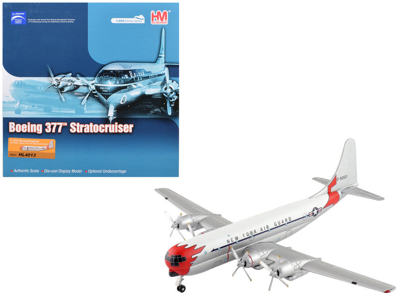 Boeing 377 C-97A Stratofreighter Transport Aircraft "49-2601 New York Air National Guard" United States Air Force "Airliner Series" 1/200 Diecast Model by Hobby Master