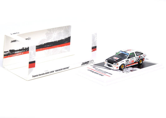 Toyota Corolla AE86 Levin RHD (Right Hand Drive) #326 "Trackerz Racing" 1/64 Diecast Model Car by Inno Models