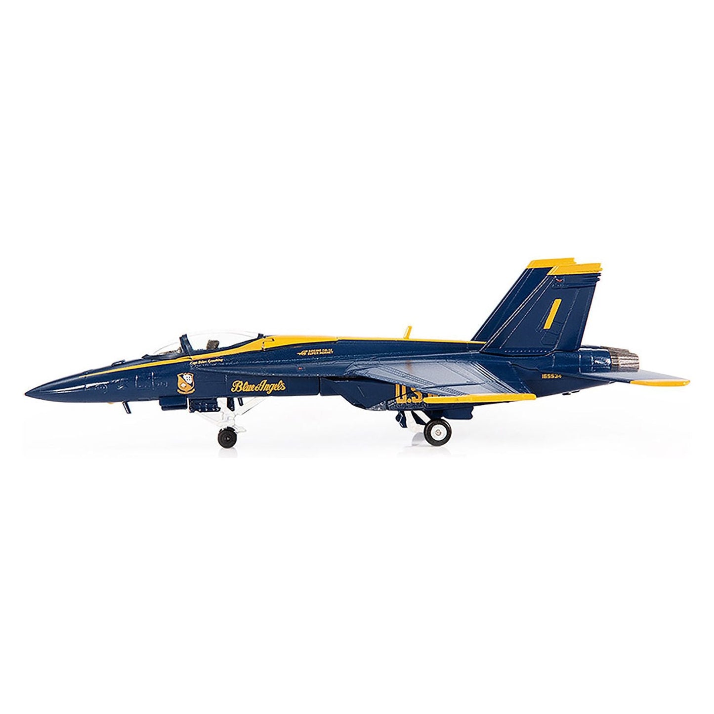 Boeing F/A-18E Super Hornet Fighter Aircraft "Blue Angels #1" (2021) United States Navy 1/144 Diecast Model by JC Wings