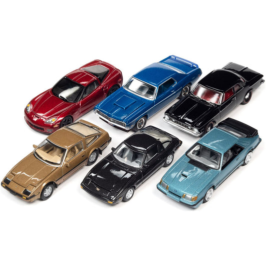 "Classic Gold Collection" 2022 Set A of 6 Cars Release 2 1/64 Diecast Model Cars by Johnny Lightning