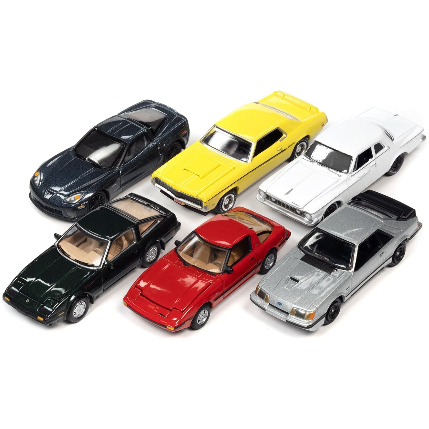 "Classic Gold Collection" 2022 Set B of 6 Cars Release 2 1/64 Diecast Model Cars by Johnny Lightning