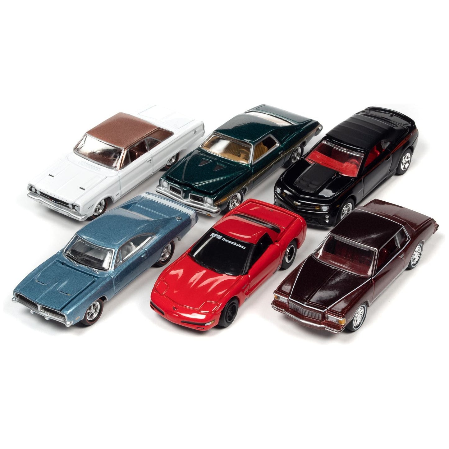 "Muscle Cars USA" 2022 Set A of 6 pieces Release 2 1/64 Diecast Model Cars by Johnny Lightning