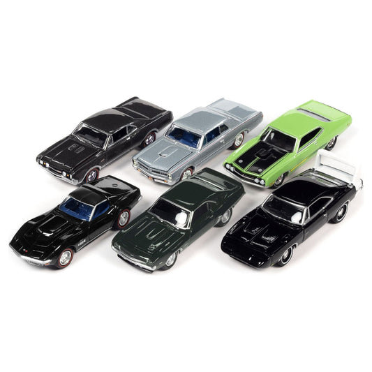 "Muscle Cars USA" 2022 Set B of 6 pieces Release 3 1/64 Diecast Model Cars by Johnny Lightning