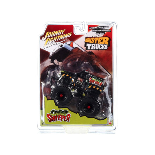 "Creep Sweeper" Monster Truck "Zombie Response Unit" with Black Wheels "Monster Trucks" Series 1/64 Diecast Model by Johnny Lightning