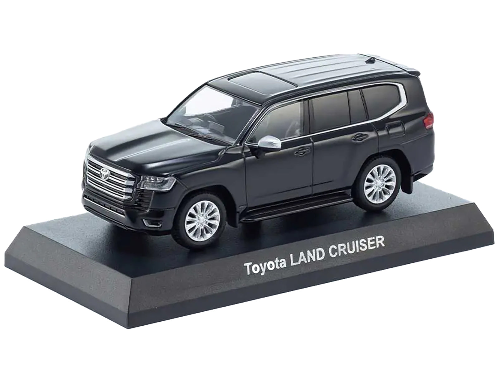 Toyota Land Cruiser ZX RHD (Right Hand Drive) Black with Mini Book No.14 1/64 Diecast Model Car by Kyosho