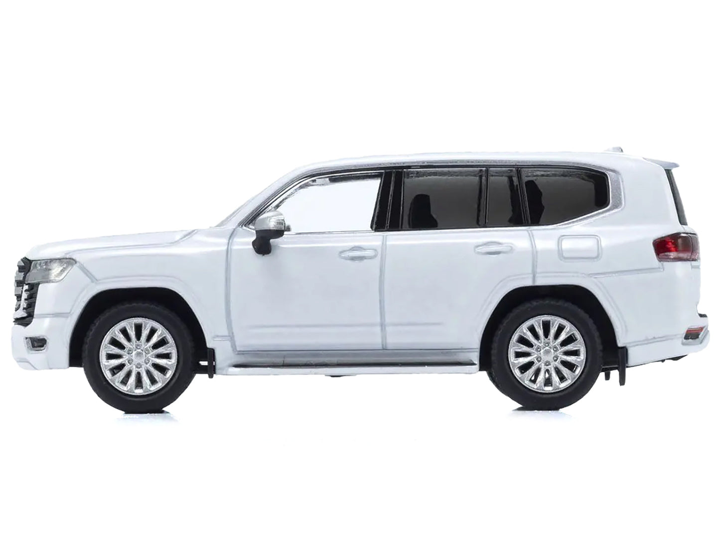 Toyota Land Cruiser ZX RHD (Right Hand Drive) White with Mini Book No.14 1/64 Diecast Model Car by Kyosho