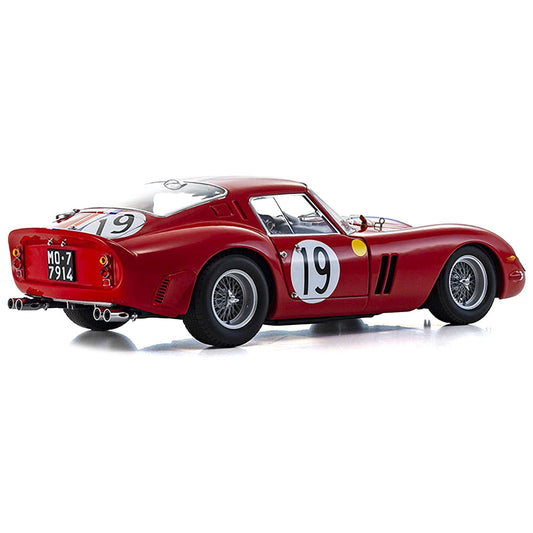 Ferrari 250 GTO #19 Pierre Noblet - Jean Guichet 2nd Place "24 Hours of Le Mans" (1962) 1/18 Diecast Model Car by Kyosho