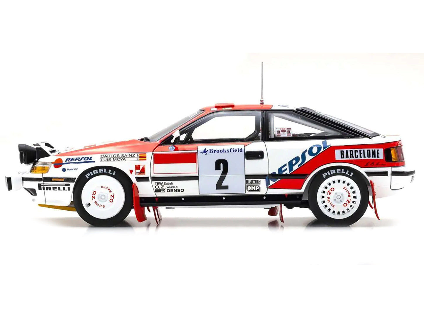 Toyota Celica GT-4 #2 Carlos Sainz - Luis Moya "Toyota Team Europe" Winner "Monte Carlo Rally" (1991) 1/18 Diecast Model Car by Kyosho