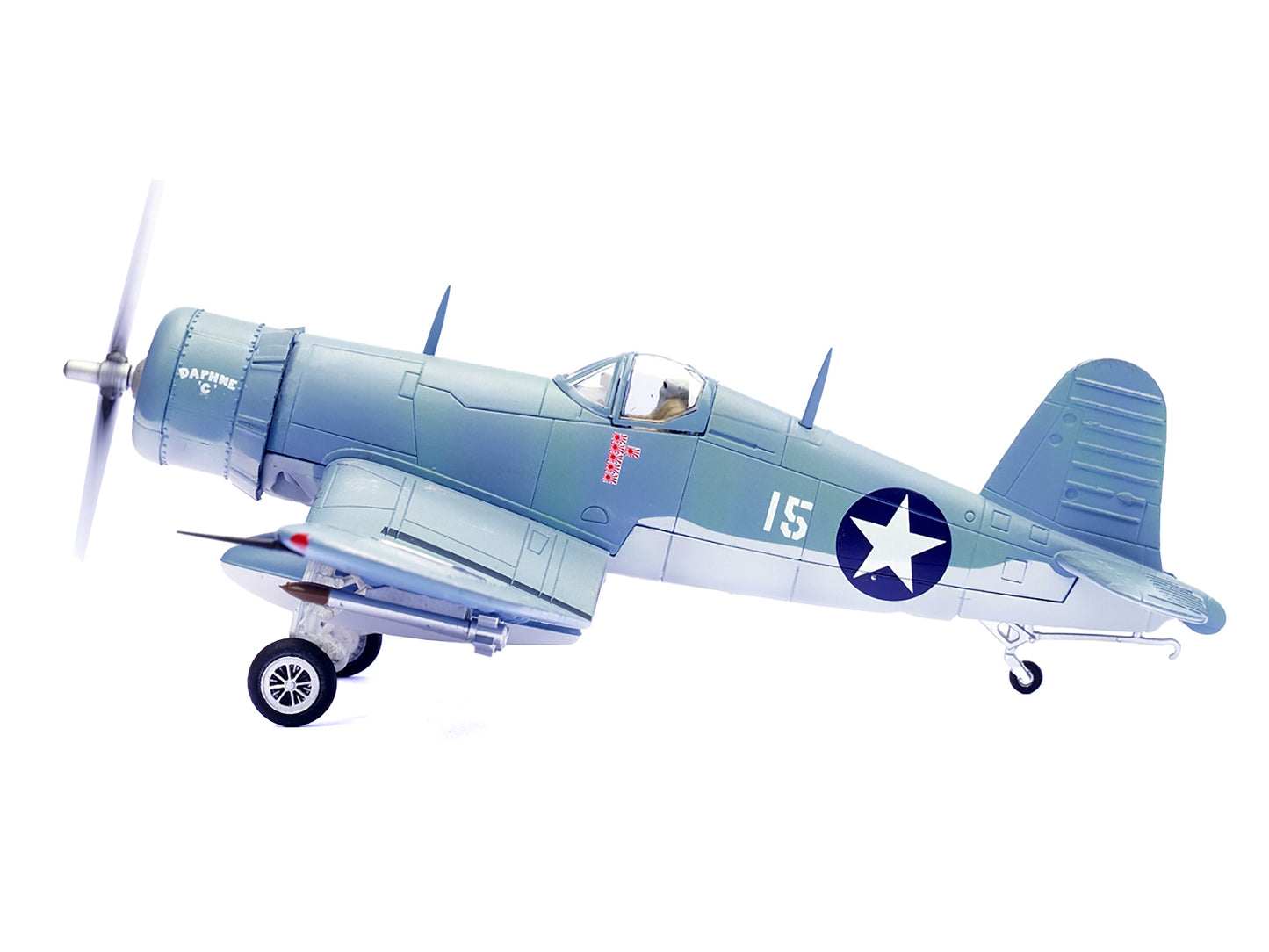 Vought F4U-1 Corsair Fighter Plane "Daphne 'C' 2nd Lt. James N. Cupp VMF-213 Hell Hawks Guadalcanal" (1943) United States Marines 1/72 Diecast Model Airplane by Legion