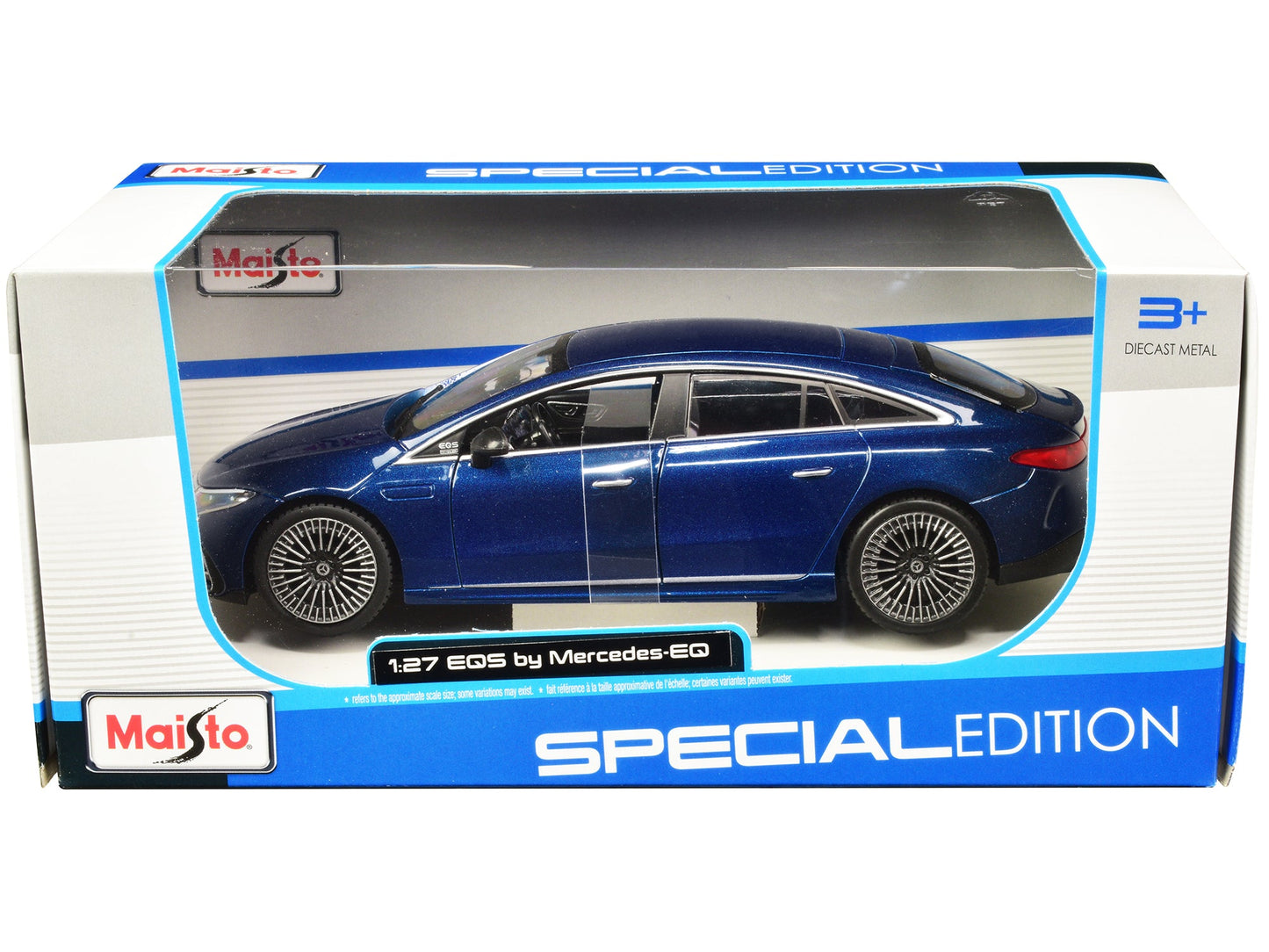 Mercedes-Benz EQS Blue Metallic "Special Edition" Series 1/27 Diecast Model Car by Maisto