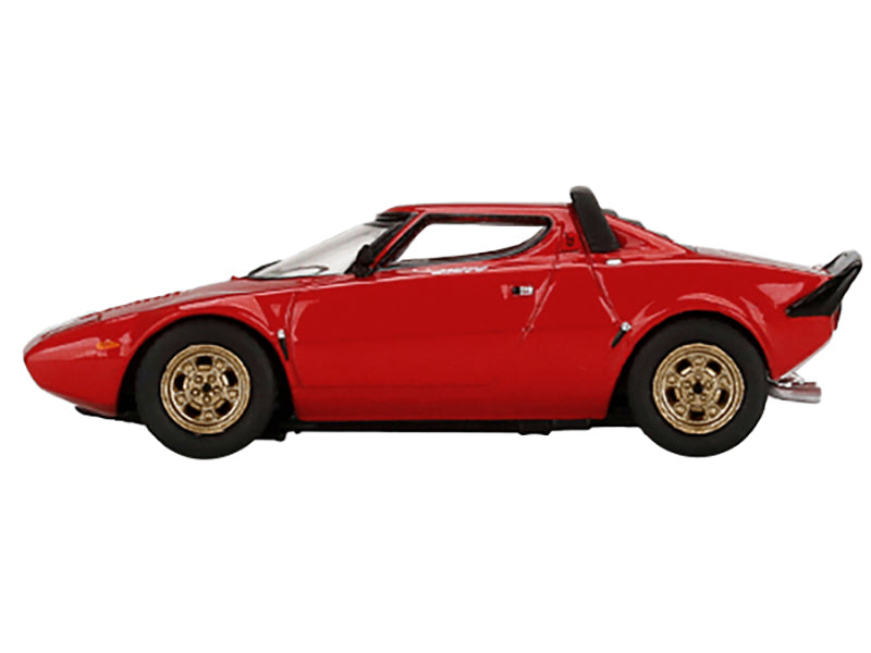 Lancia Stratos HF Stradale Rosso Arancio Red Limited Edition to 2400 pieces Worldwide 1/64 Diecast Model Car by Mini GT