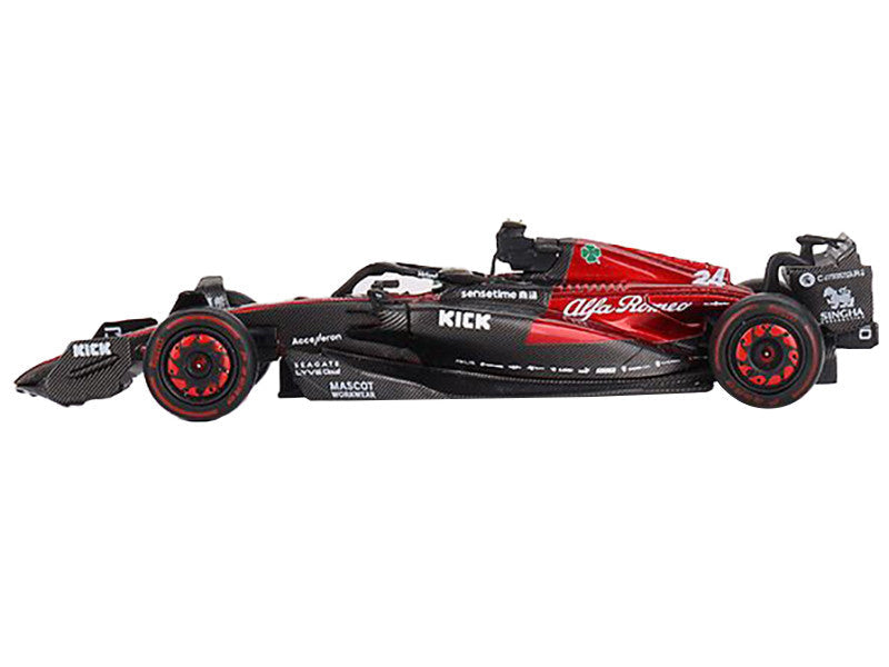 Alfa Romeo C43 #24 Zhou Guanyu "Alfa Romeo F1 Team Kick" Formula One F1 "Australian GP" (2023) Limited Edition 1/64 Diecast Model Car by Mini GT