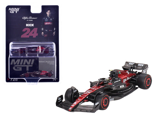 Alfa Romeo C43 #24 Zhou Guanyu "Alfa Romeo F1 Team Kick" Formula One F1 "Australian GP" (2023) Limited Edition 1/64 Diecast Model Car by Mini GT