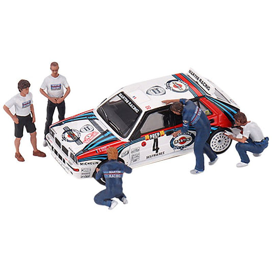 "Martini Racing WRC" 5 Piece Figure Set for 1/64 scale models by True Scale Miniatures