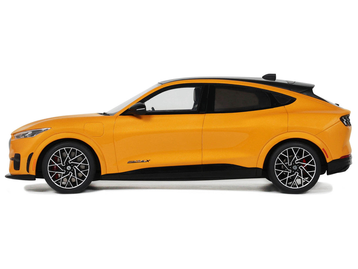 2021 Ford Mustang Mach E GT Performance Cyber Orange with Black Top 1/18 Model Car by Otto Mobile